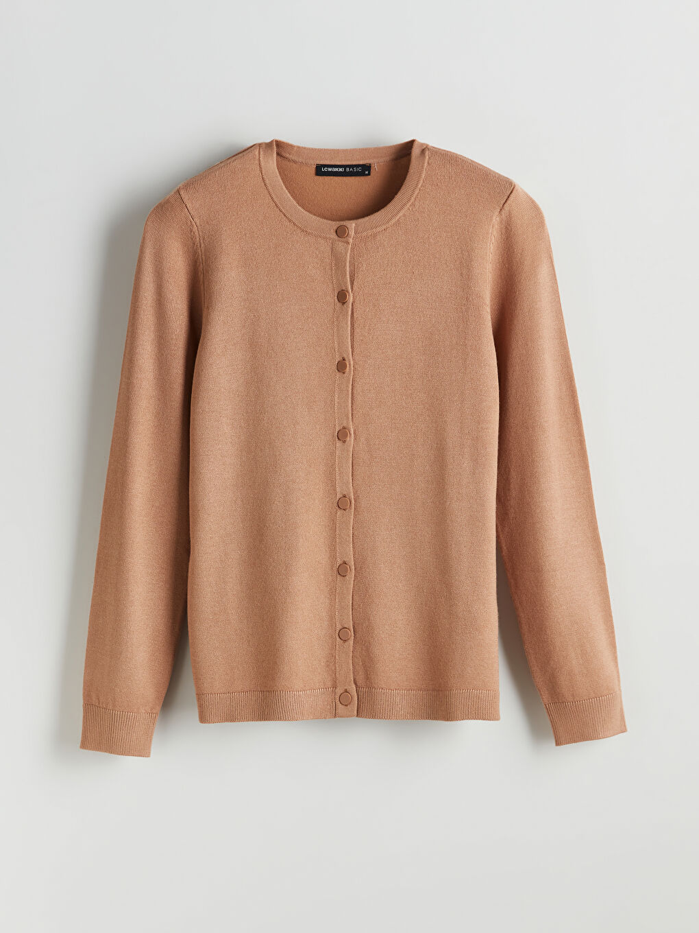 LCWAIKIKI Classic Crew Neck Women's Knitwear Cardigan -W52172Z8-YF2