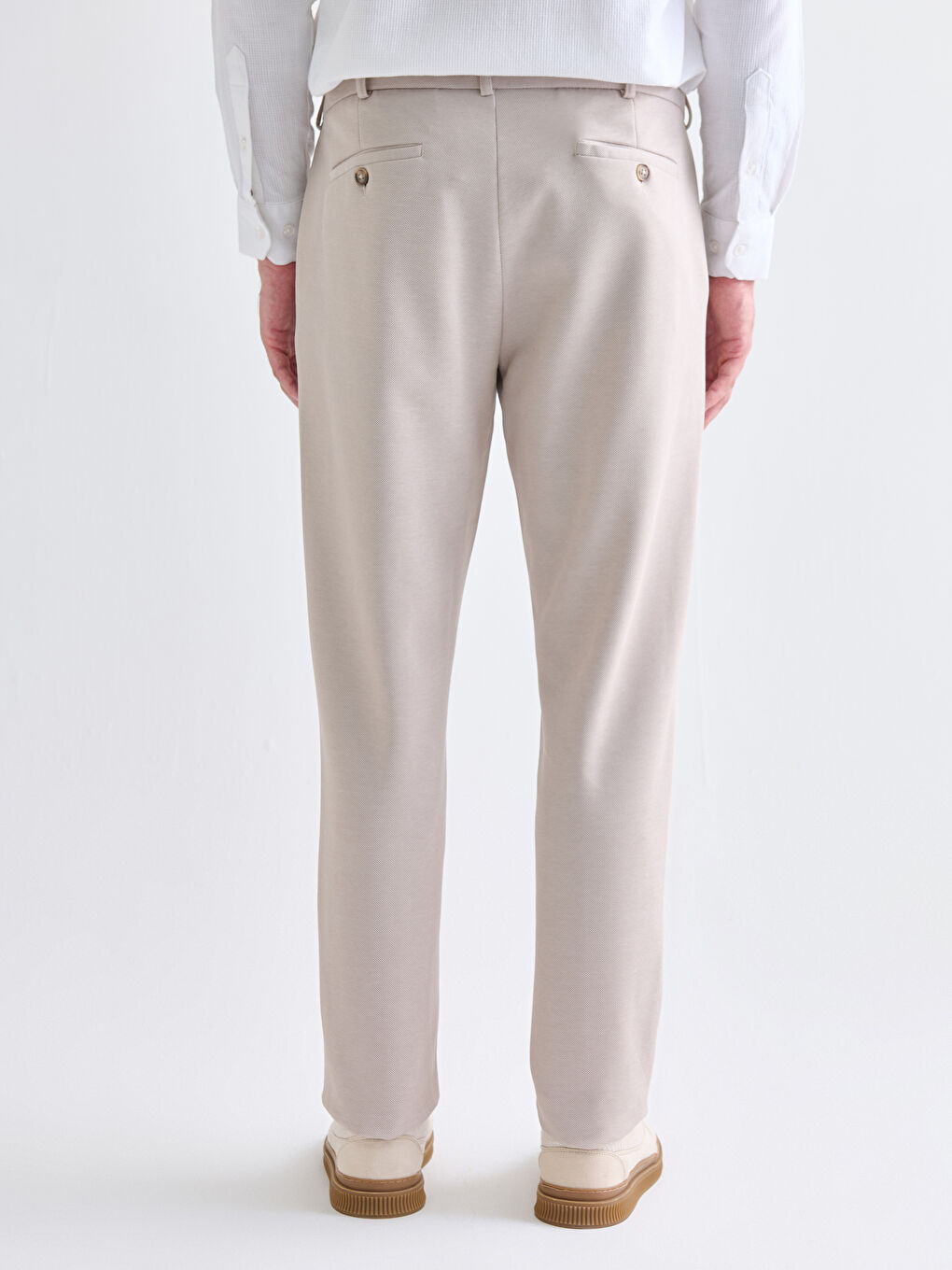 Bej Slim Fit Erkek Pantolon-7