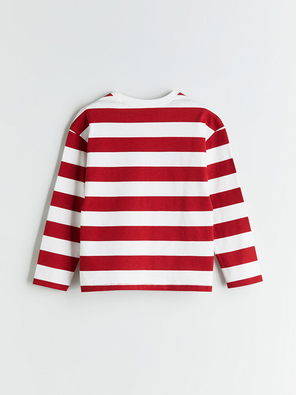 Ekru Bisiklet Yaka Çizgili Erkek Çocuk Tişört-2
