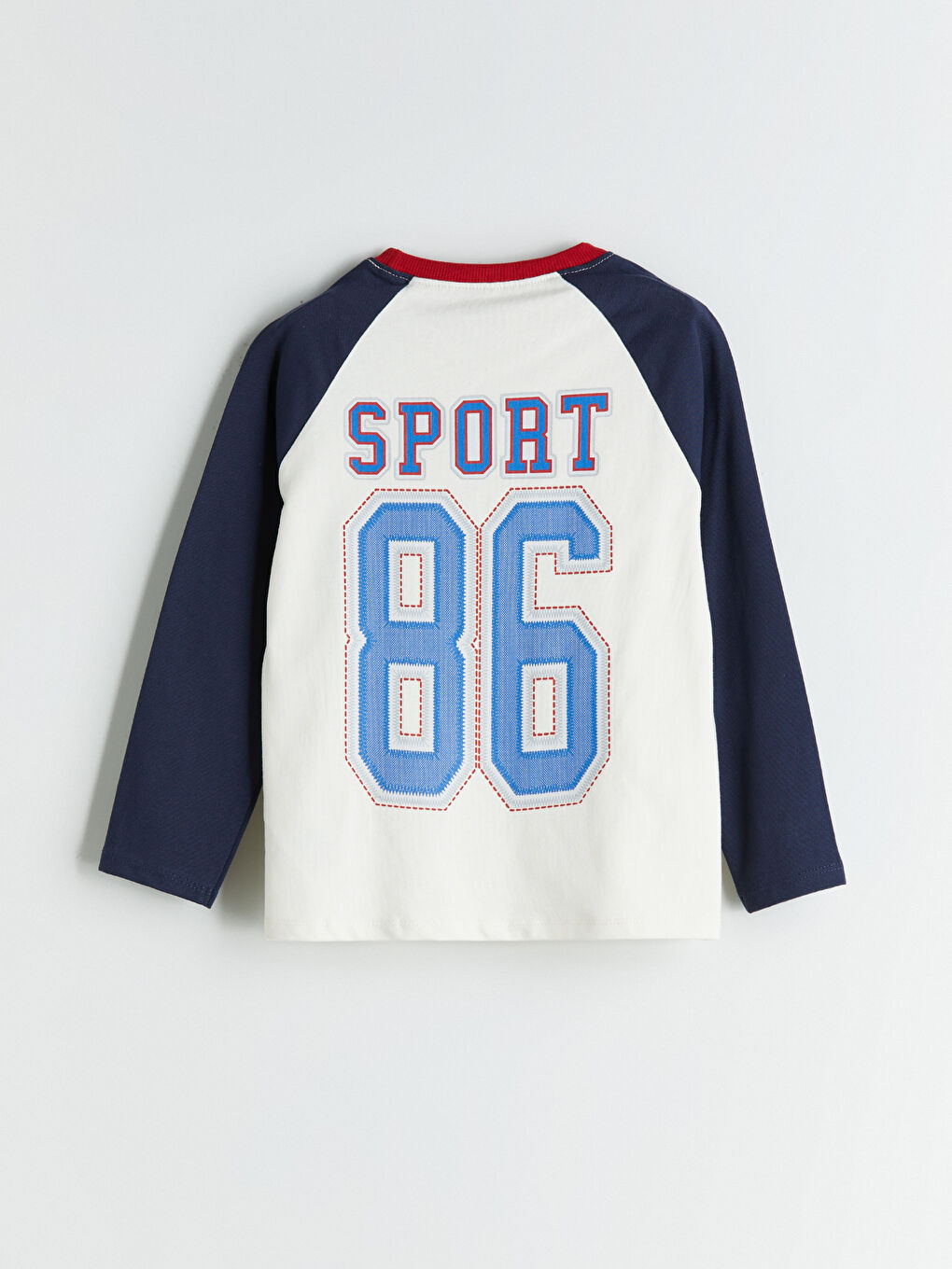 Ekru Bisiklet Yaka Baskılı Erkek Çocuk Tişört-2