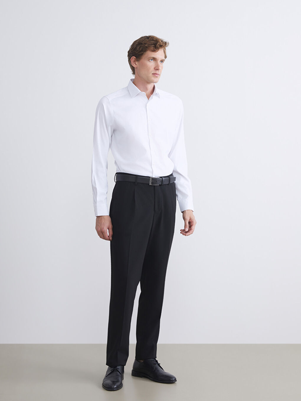 LCWAIKIKI Formal Slim Fit Long Sleeve Gabardine Men's Shirt -W52182Z8-Q6K