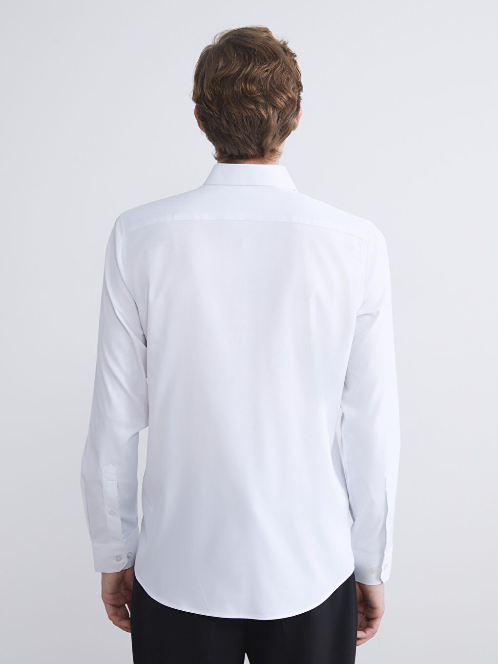 LCWAIKIKI Formal Slim Fit Long Sleeve Gabardine Men's Shirt -W52182Z8-Q6K