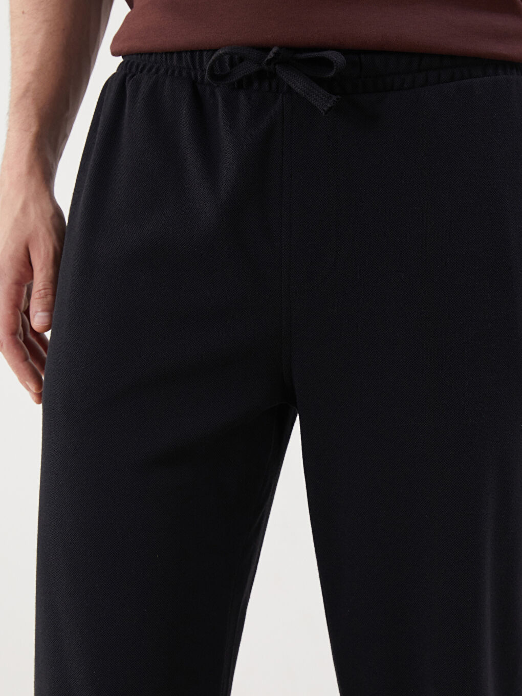 Siyah Standart Kalıp Erkek Bermuda Şort-3