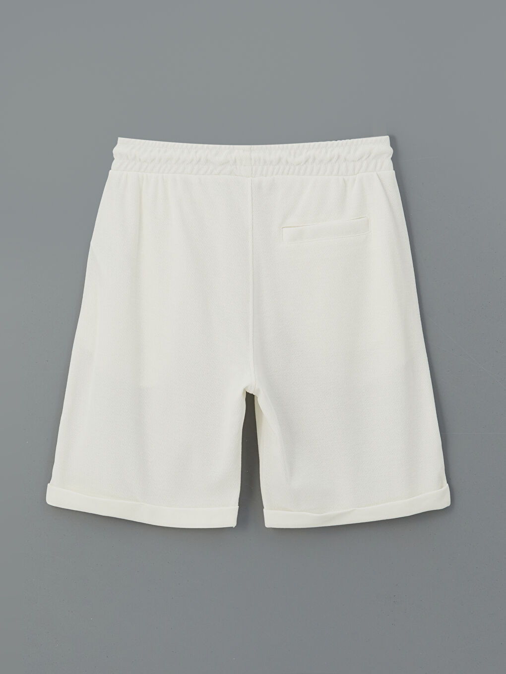 Ekru Standart Kalıp Erkek Şort-11