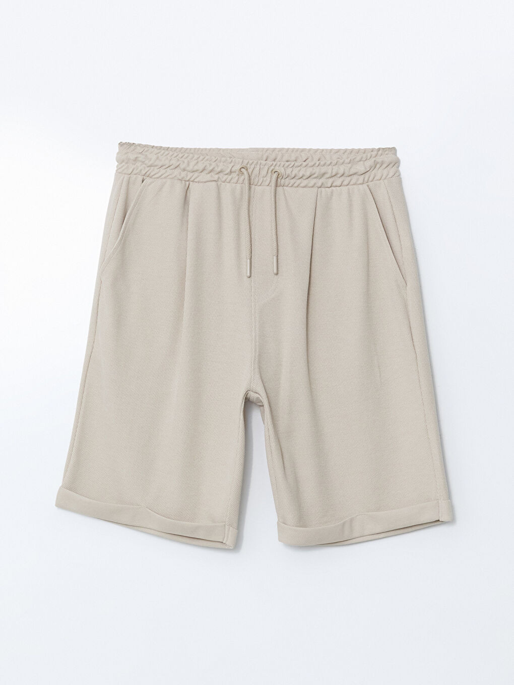 Bej Standart Kalıp Erkek Şort-8