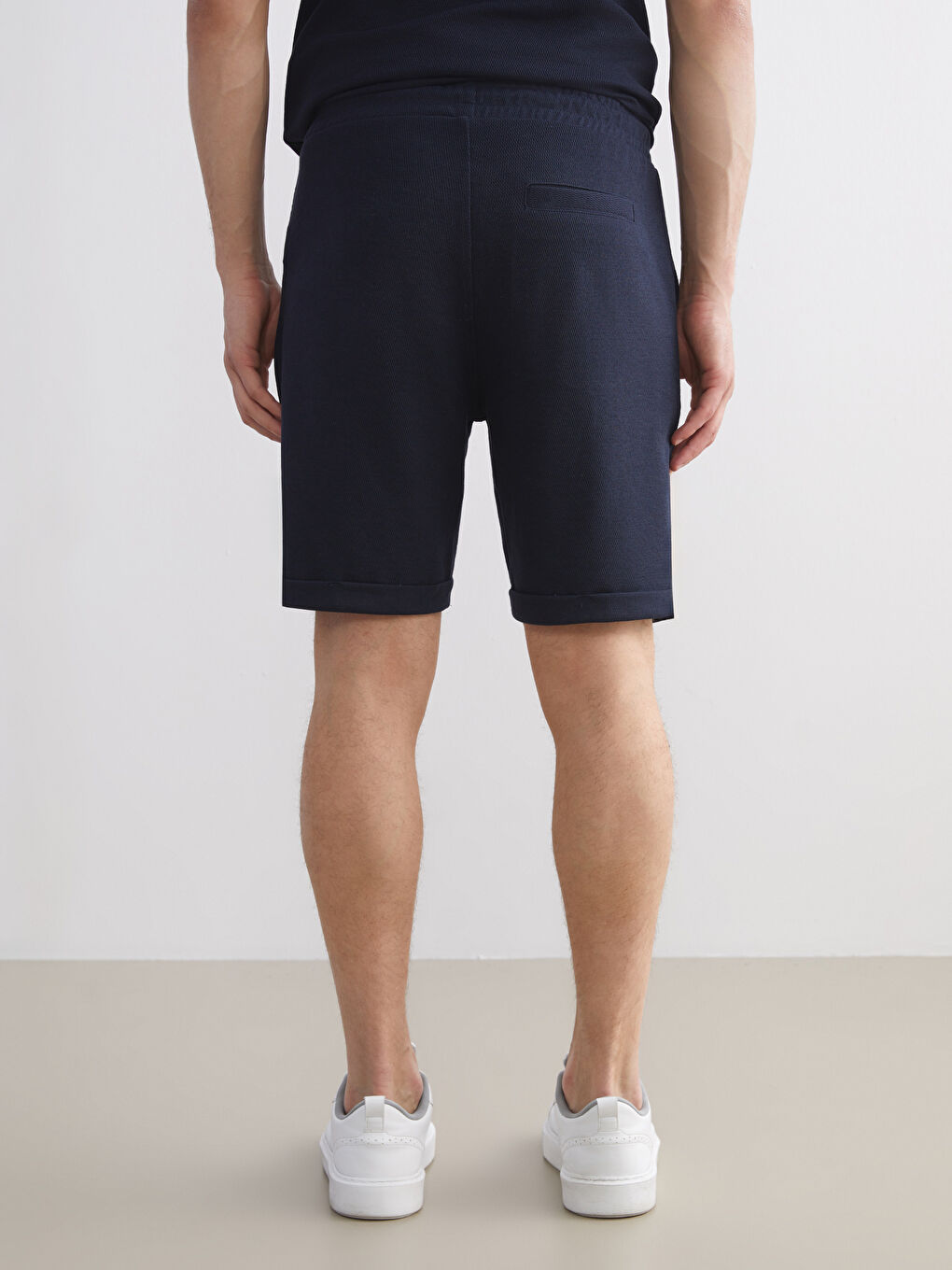 Lacivert Standart Kalıp Erkek Şort-7