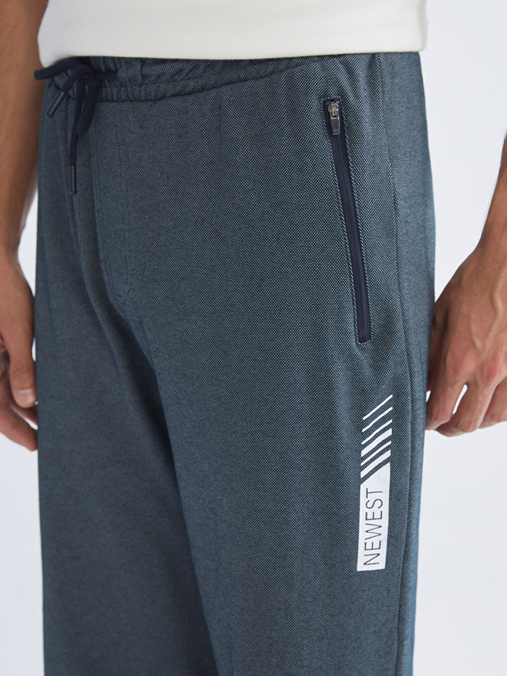 Lacivert Standart Kalıp Erkek Bermuda Şort-5