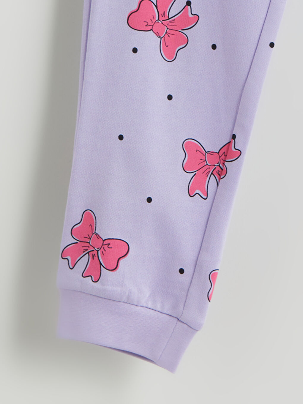LCW Kids Crew Neck Girls' Pyjama Set -W52214Z4-LSB