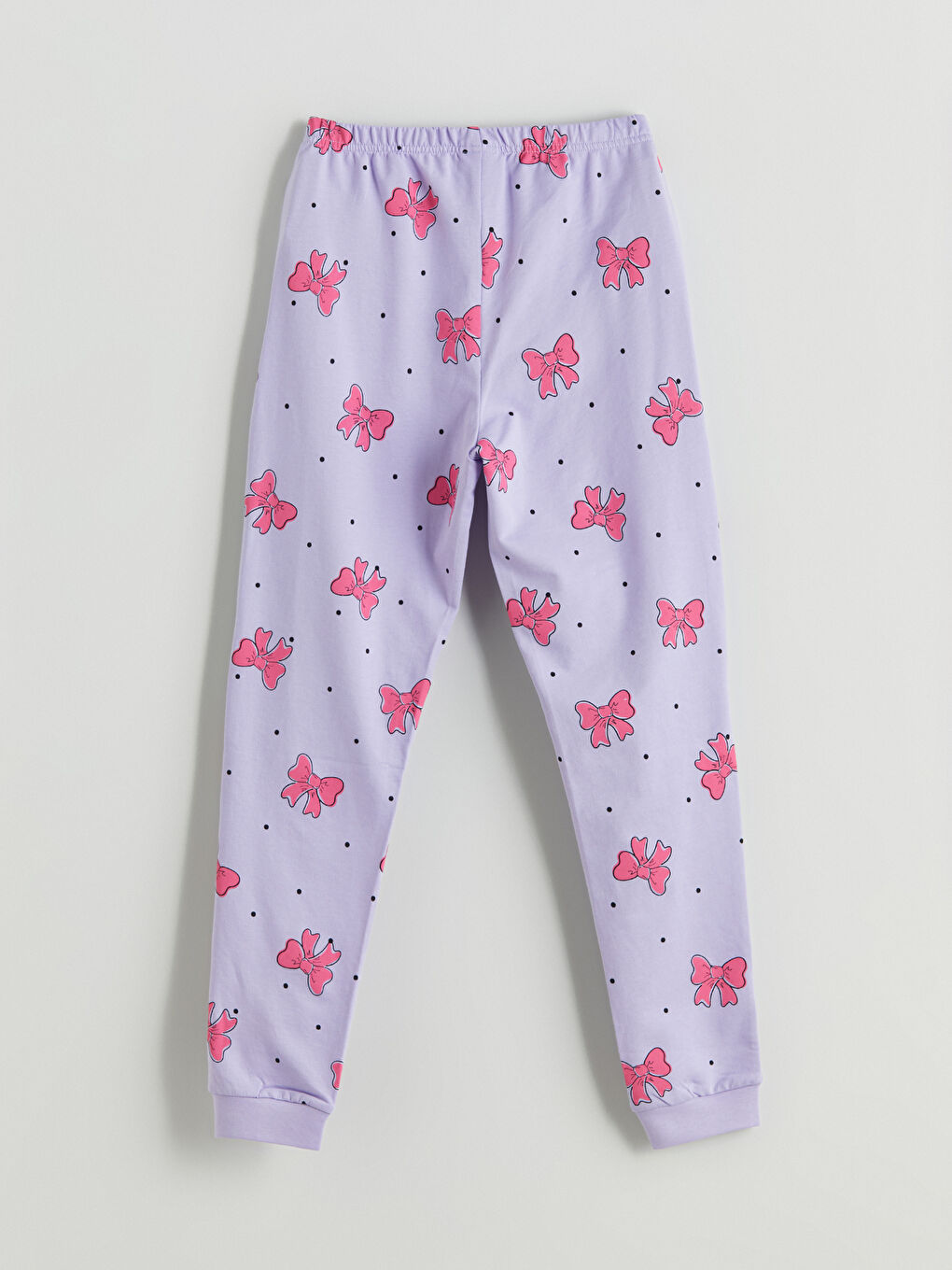LCW Kids Crew Neck Girls' Pyjama Set -W52214Z4-LSB