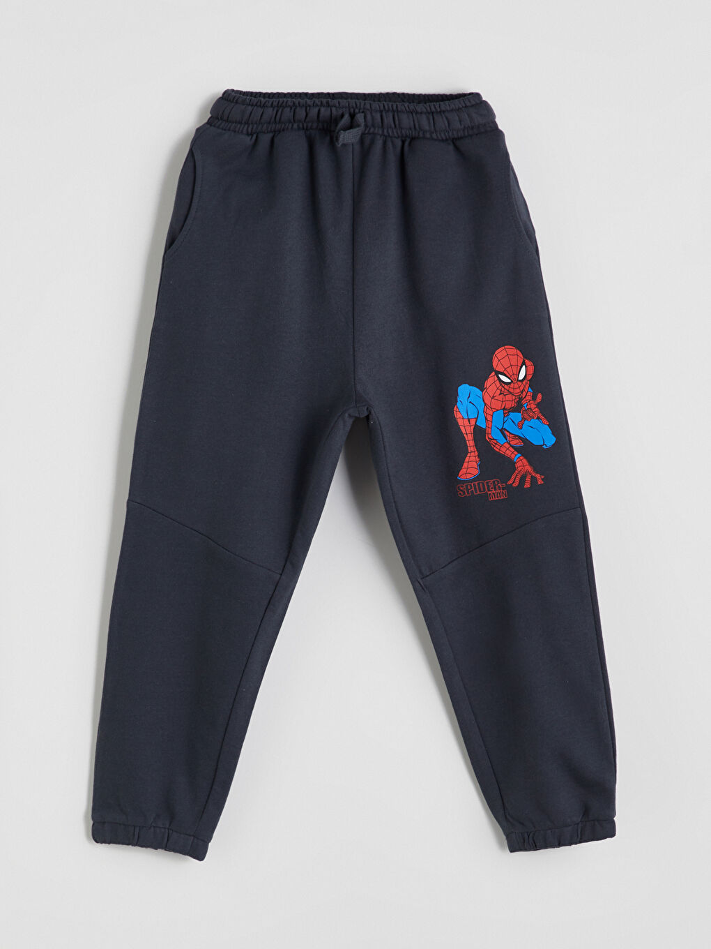LCW Kids Elastic Waist Thick Spider-Man Printed Boys' Jogger Sweatpants -W52216Z1-R4W