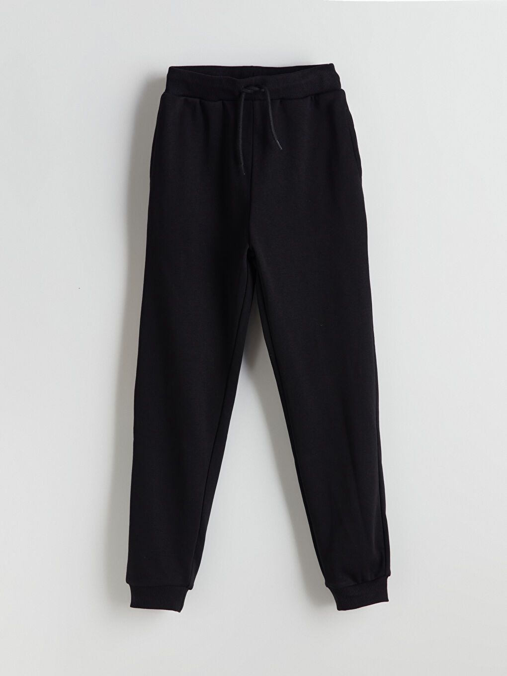 Siyah Beli Lastikli Kız Çocuk Jogger Eşofman Altı