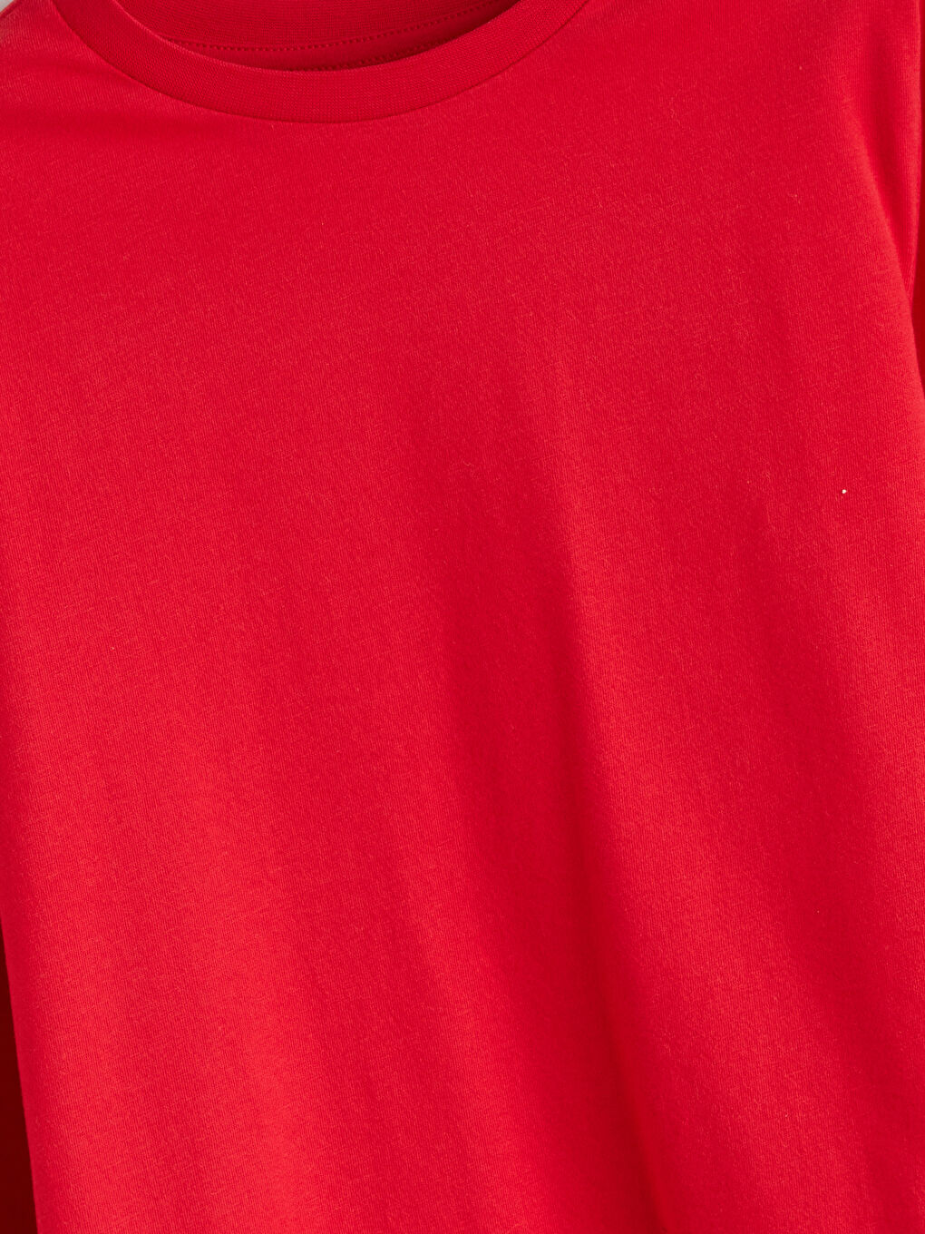 Crew Neck Basic Girls' T-Shirt-2