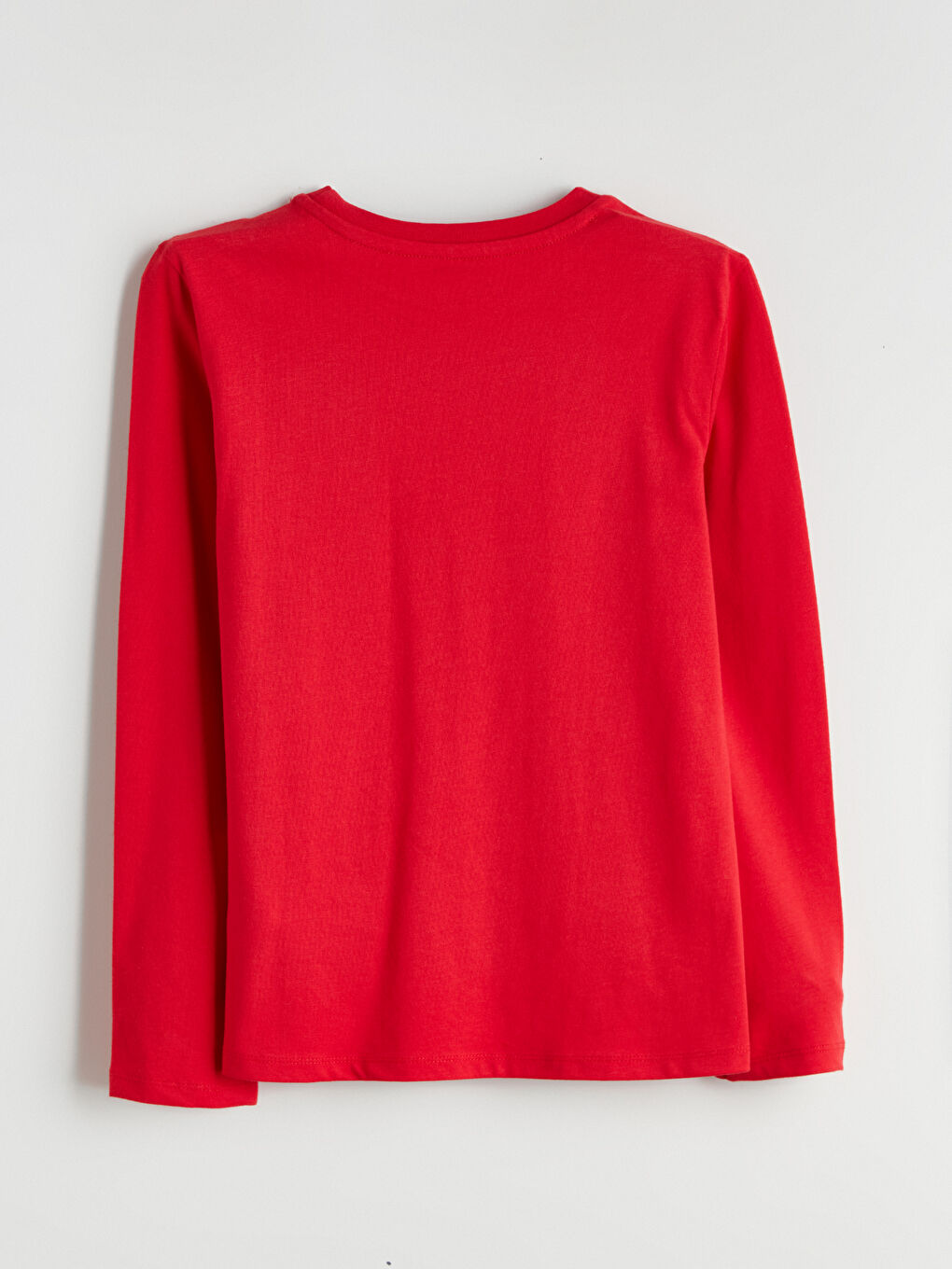 Crew Neck Basic Girls' T-Shirt-3