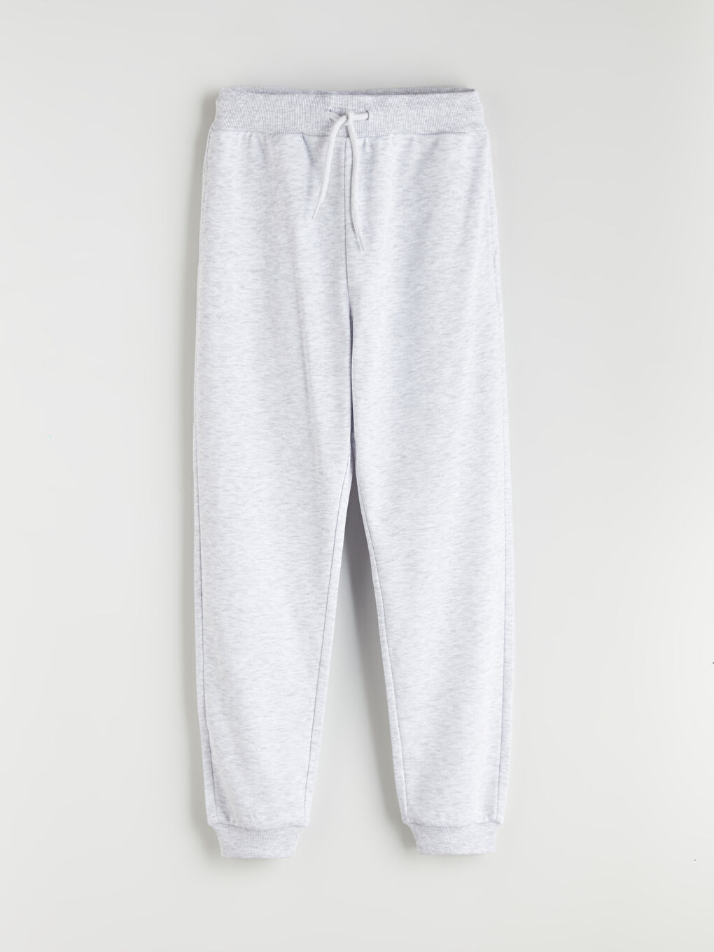 Gri Beli Lastikli Kız Çocuk Jogger Eşofman Alt