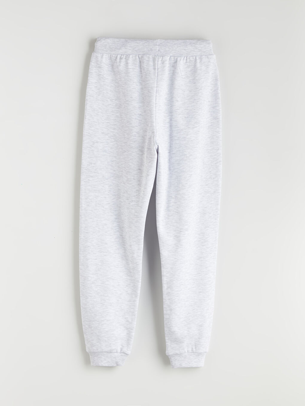 Gri Beli Lastikli Kız Çocuk Jogger Eşofman Alt-1