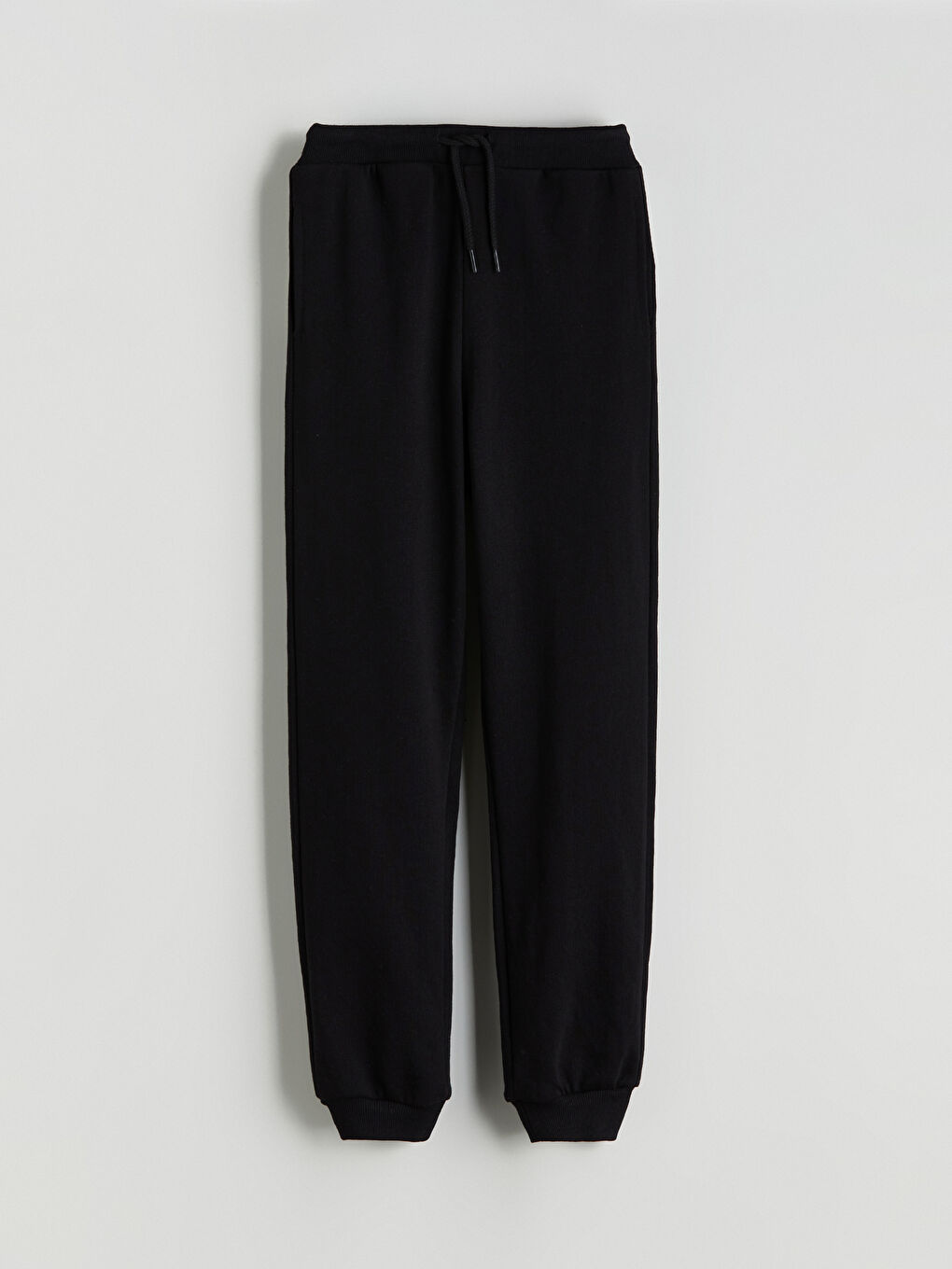 Siyah Beli Lastikli Kız Çocuk Jogger Eşofman Altı