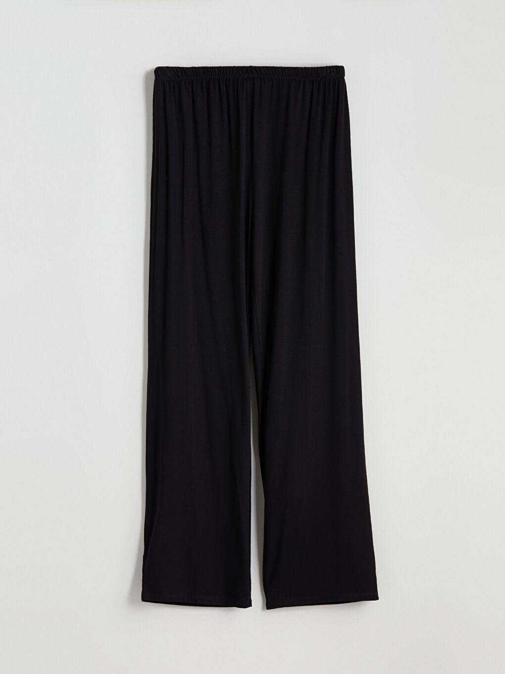 Siyah Beli Lastikli Kadın Pijama Alt