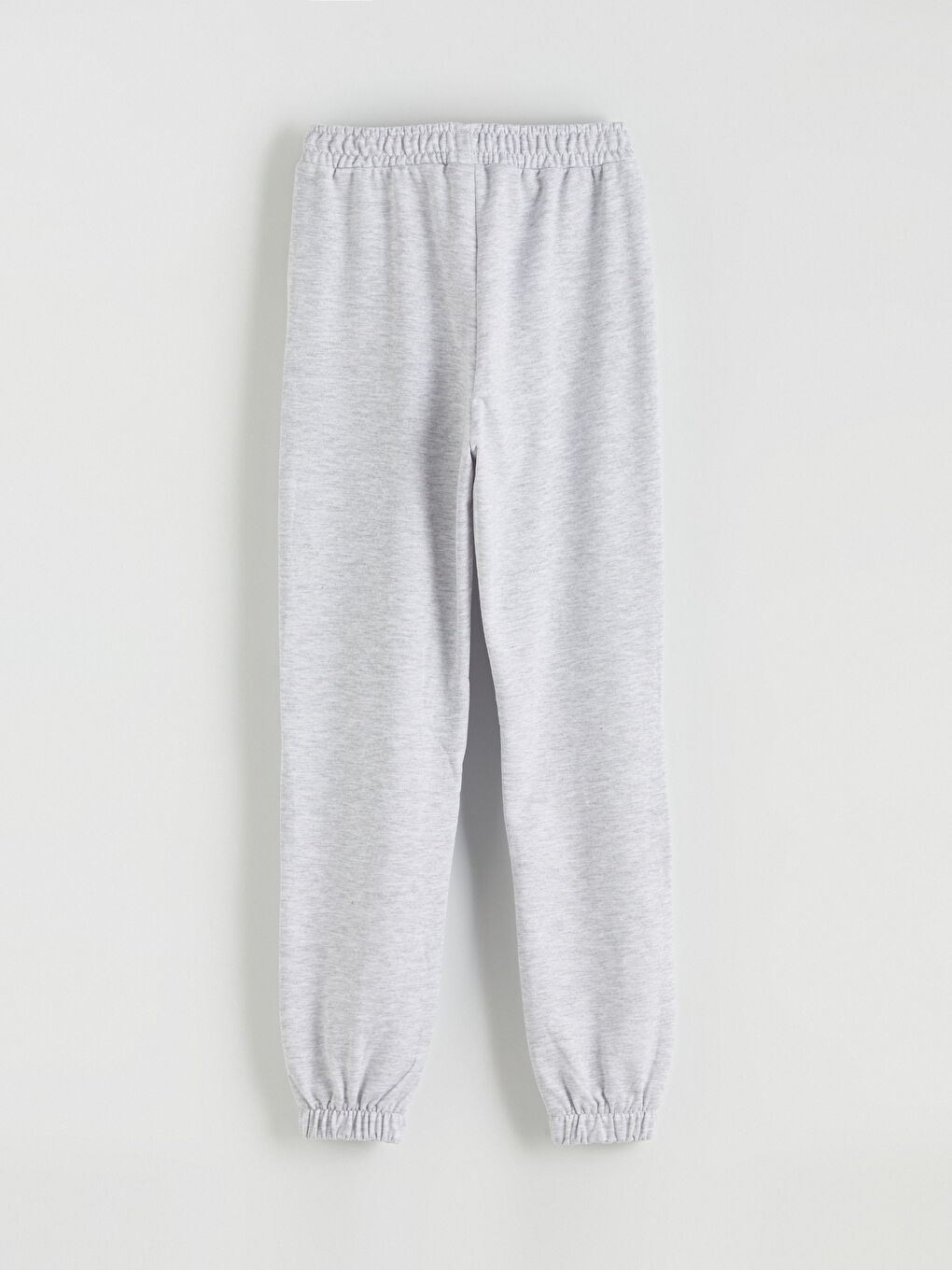 Gri Beli Lastikli Kız Çocuk Jogger Eşofman Altı-2
