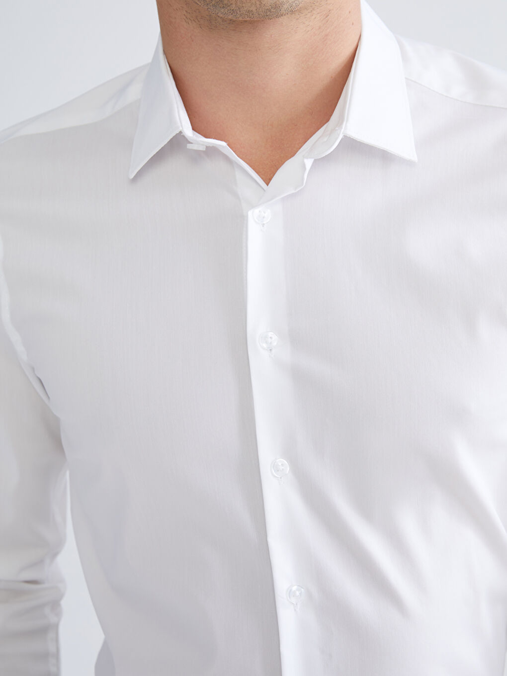 LCWAIKIKI Classic Extra Slim Fit Long Sleeve Twill Men's Shirt -W52283Z8-Q6K