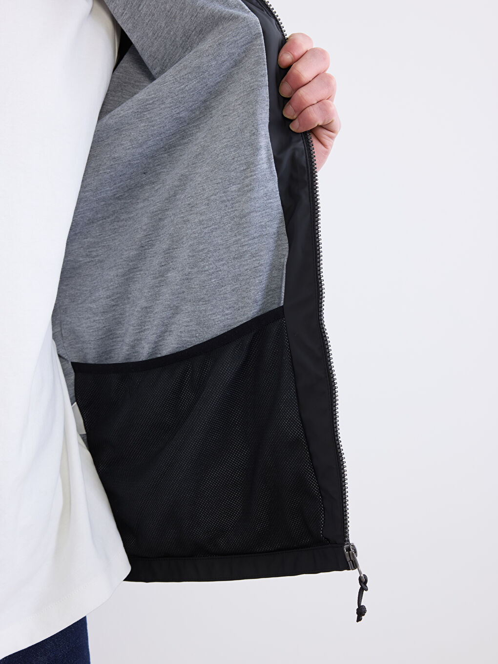 Men's Regular Fit Hooded Raincoat-2