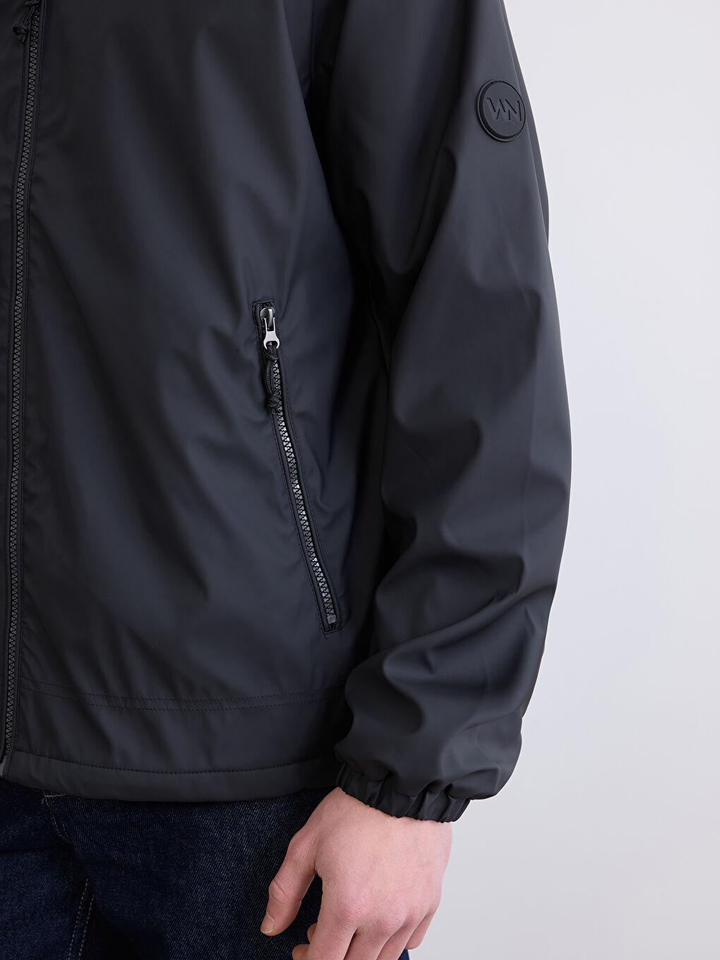 Men's Regular Fit Hooded Raincoat-3