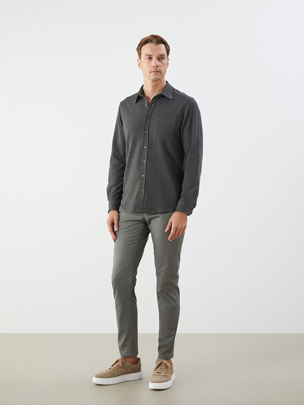 LCWAIKIKI Classic Slim Fit Men's Chino Trousers -W52287Z8-P5X