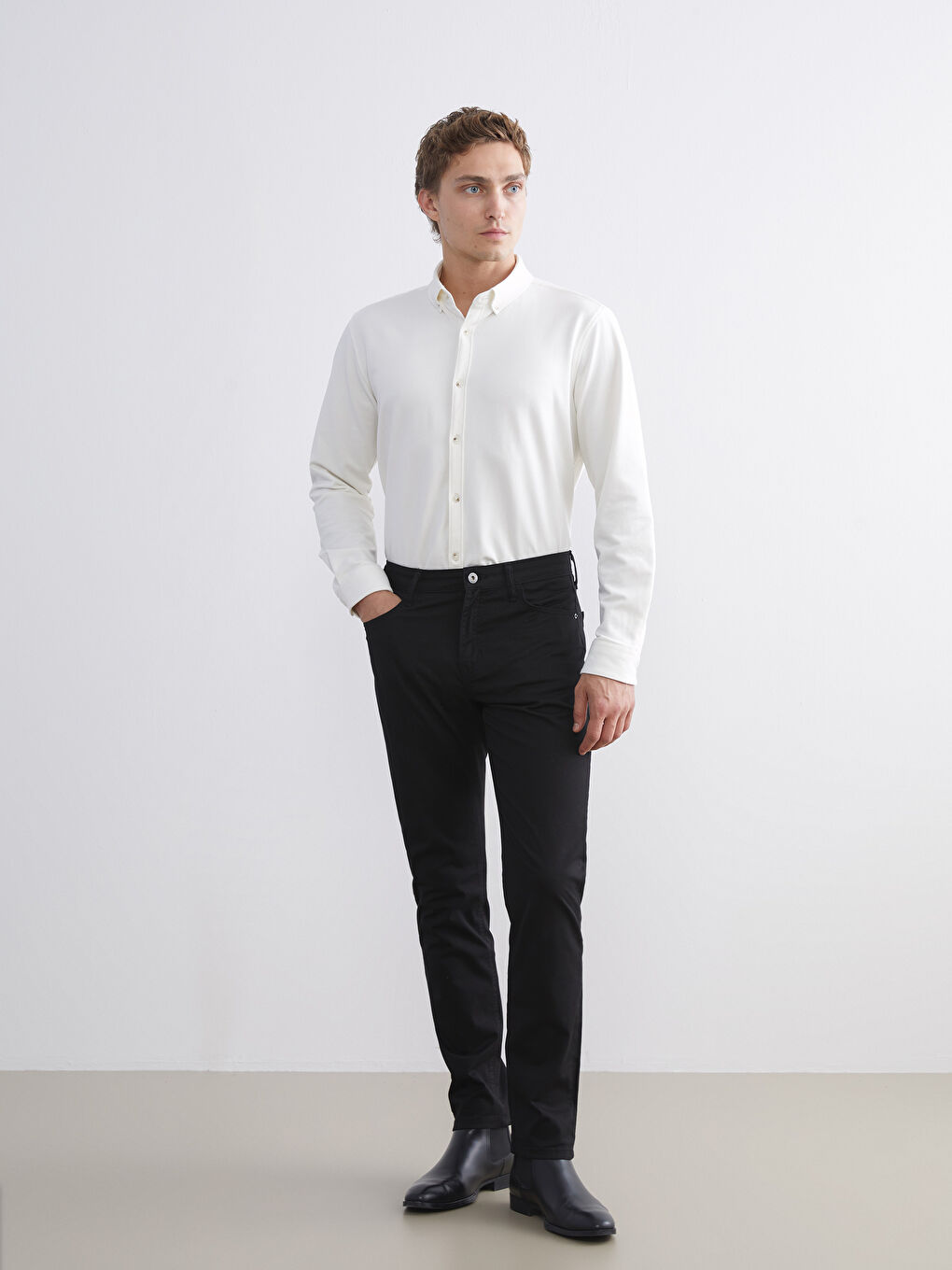 Slim Fit Men's Chino Trousers-1