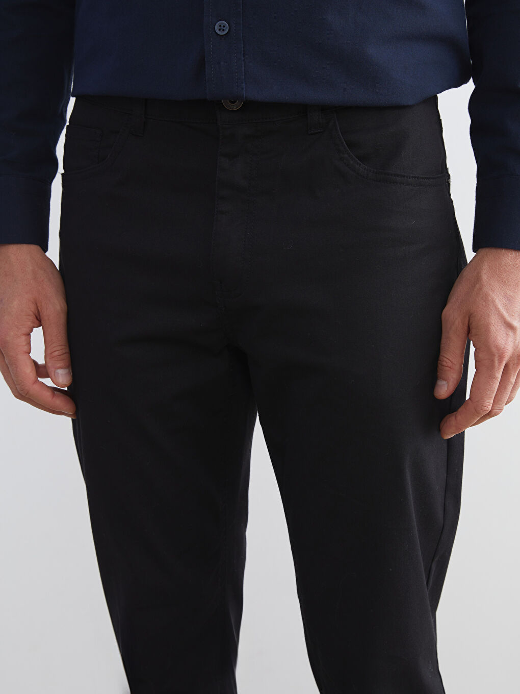 LCWAIKIKI Classic Slim Fit Men's Chino Trousers -W52287Z8-CVL