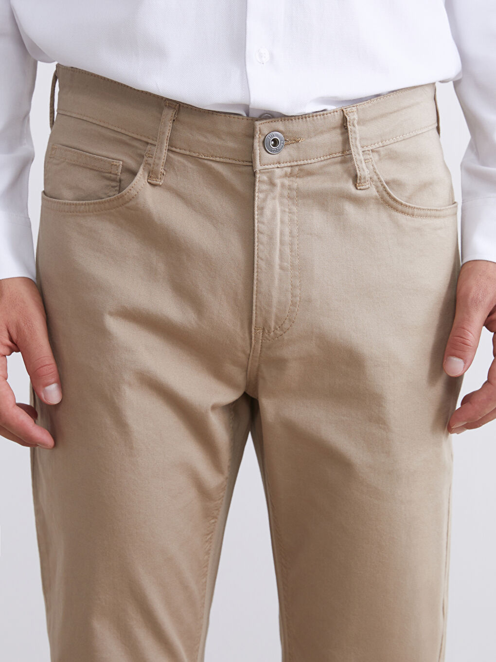 Slim Fit Men's Chino Trousers-4