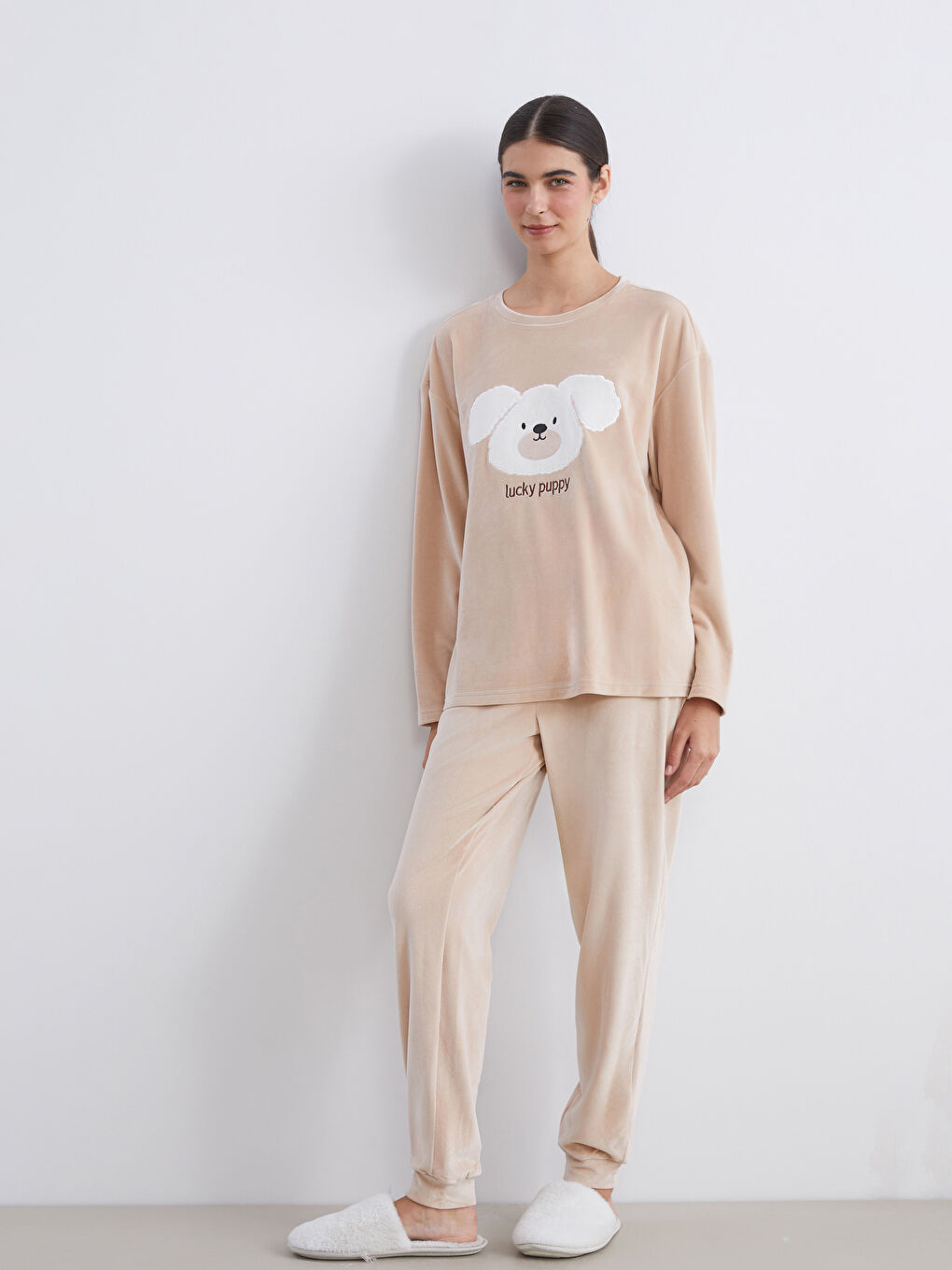 Woman BEIGE Pyjama Set