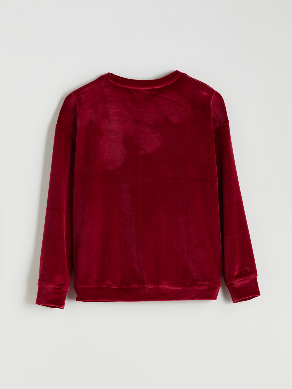 Crew Neck Embroidered Women's Velvet Pyjama Set-6