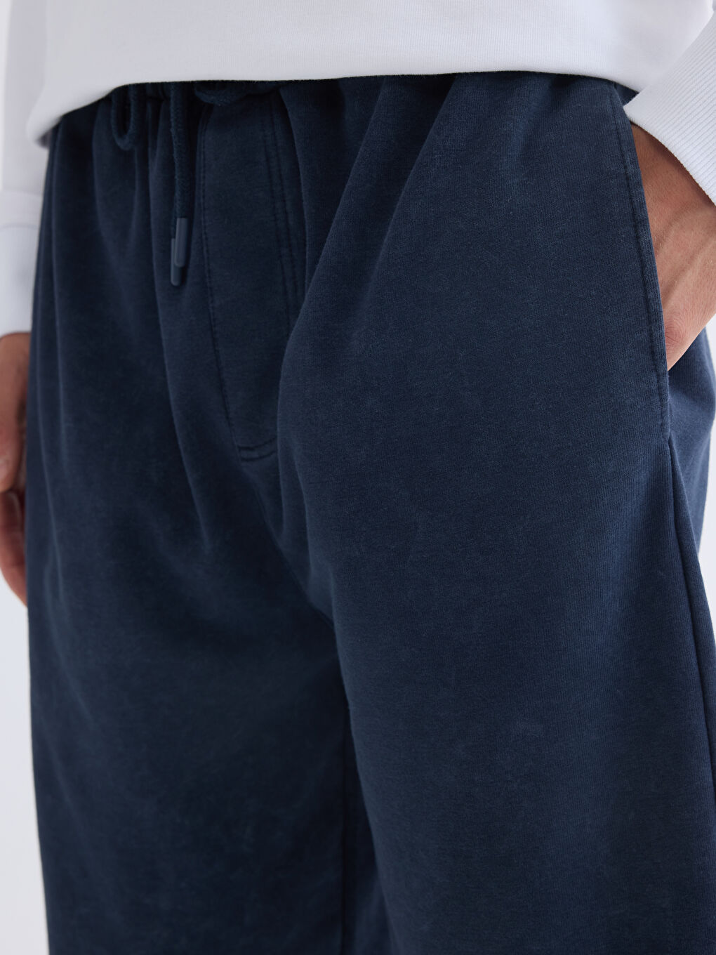 Lacivert Rahat Kalıp Erkek Şort-2