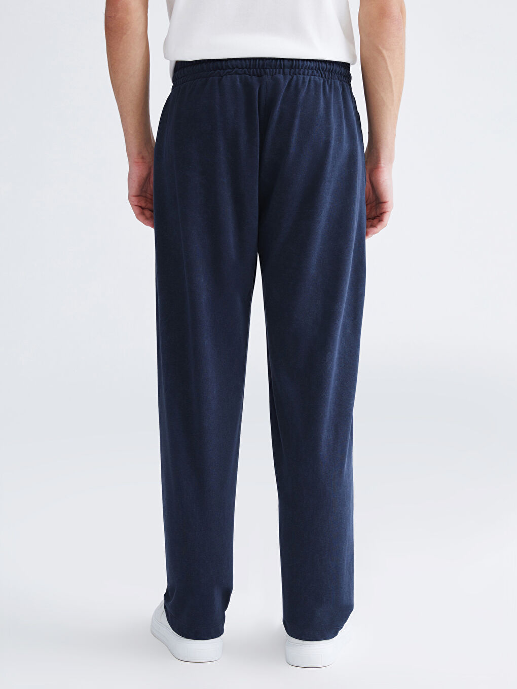 Lacivert Bol Kalıp Erkek Eşofman Altı-6