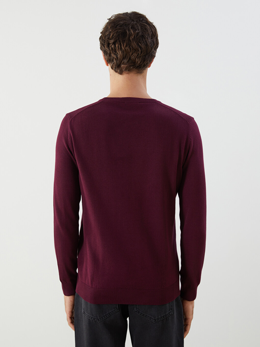 Crew Neck Men's Knitwear Sweater-10