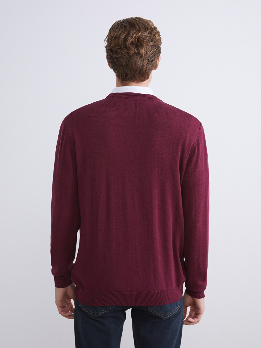 Crew Neck Men's Knitwear Sweater-9