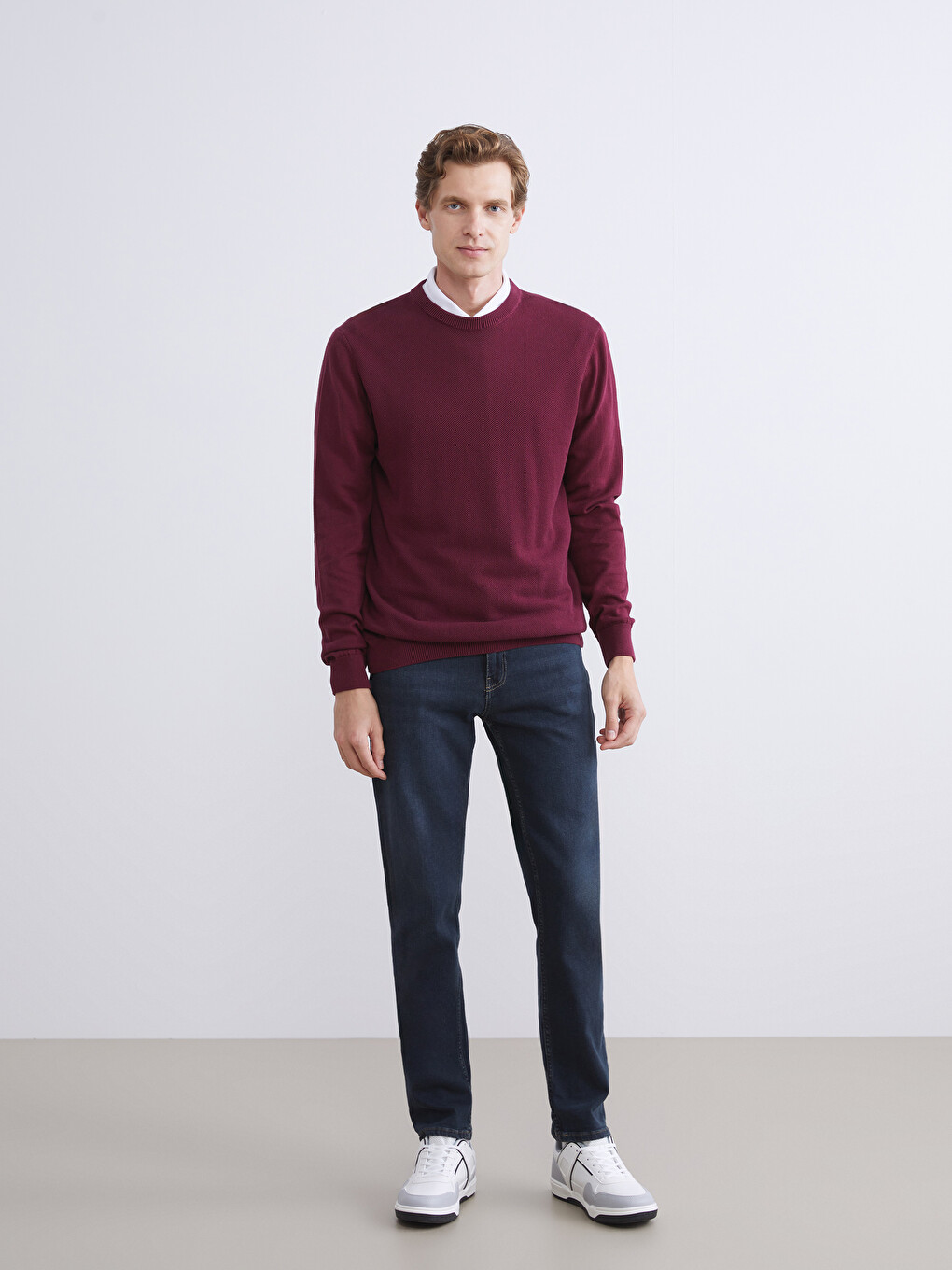 Crew Neck Men's Knitwear Sweater-3