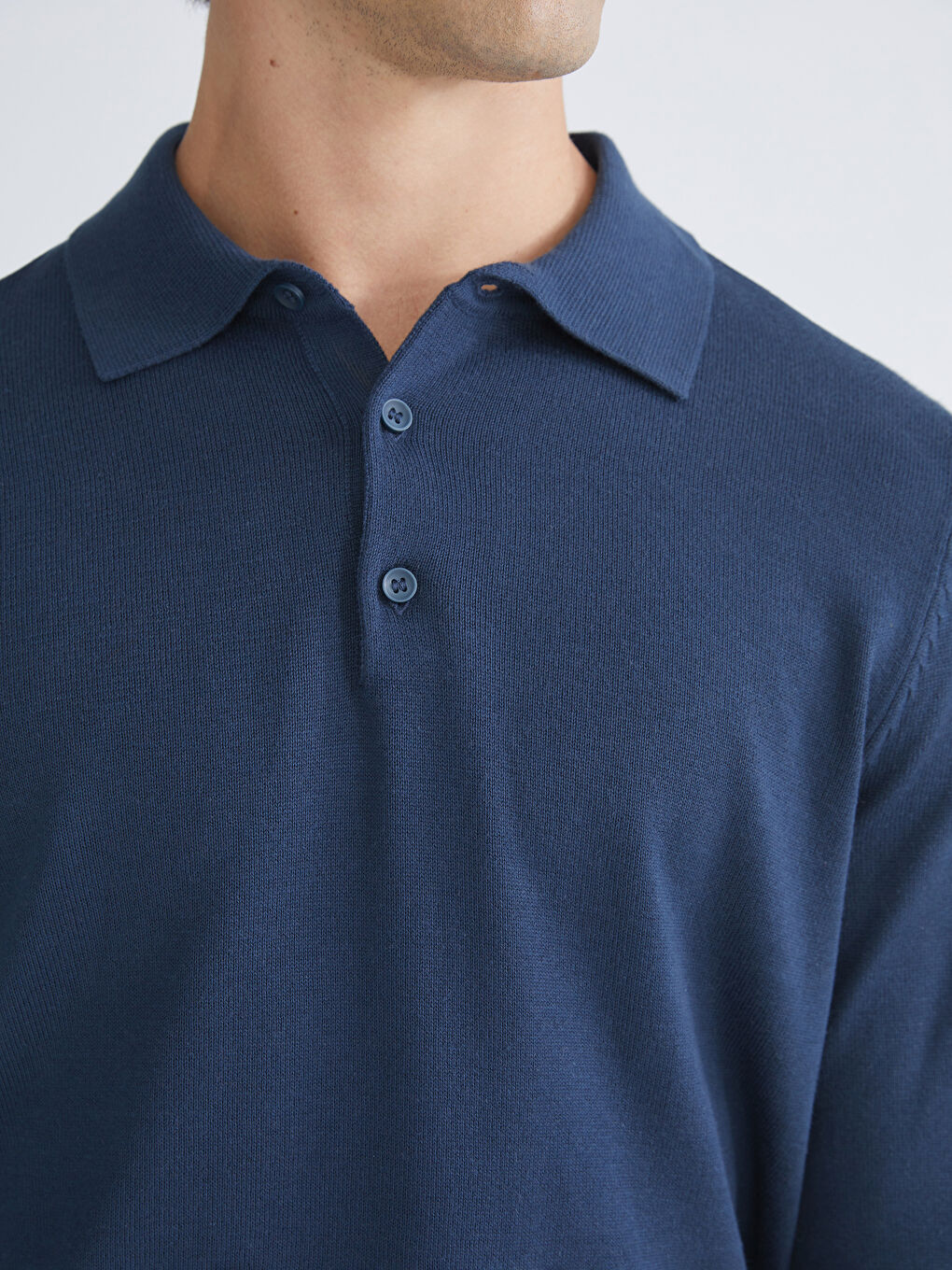 Polo Neck Men's Knitwear Sweater-2