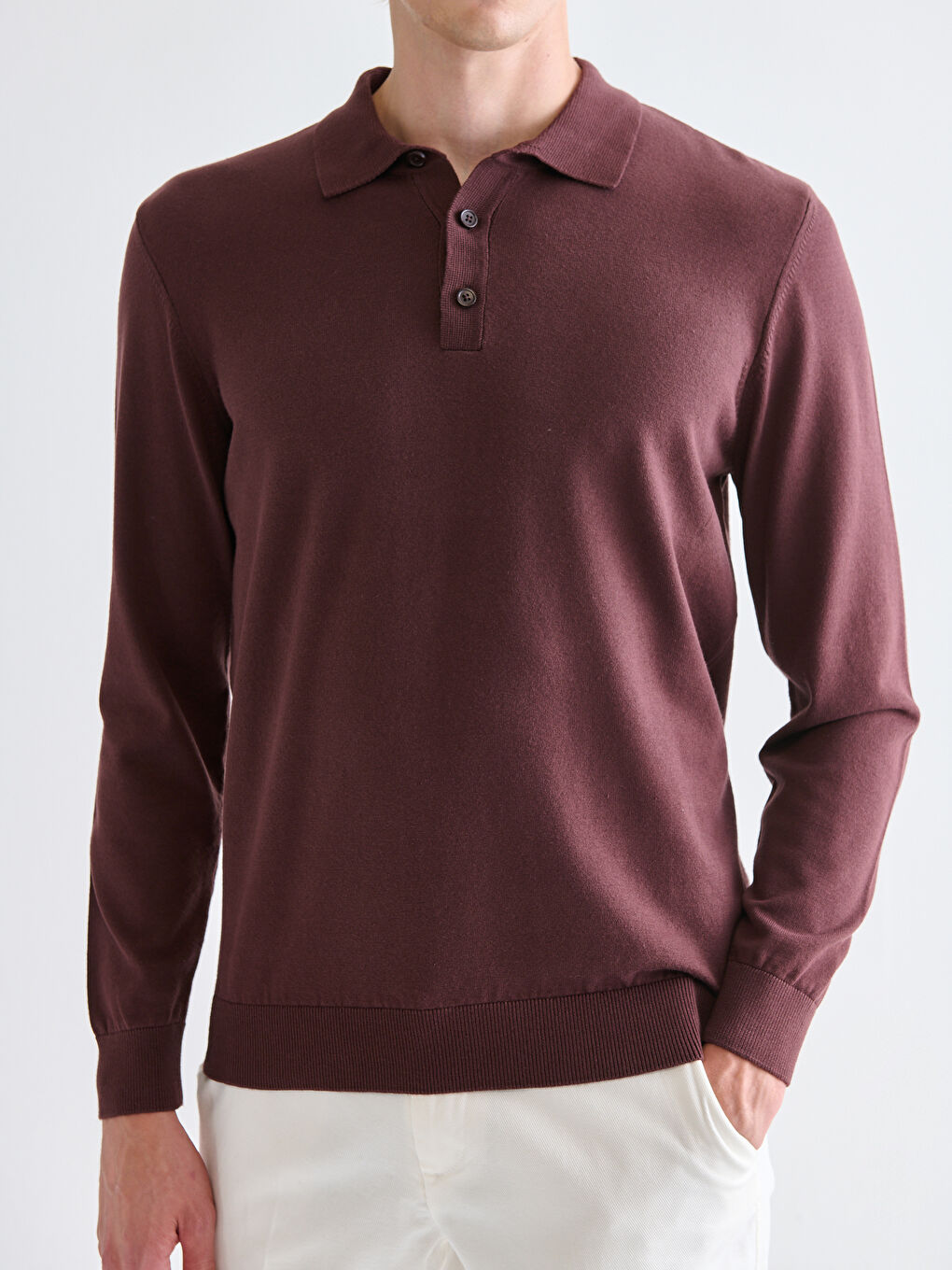 Polo Neck Men's Knitwear Sweater-2