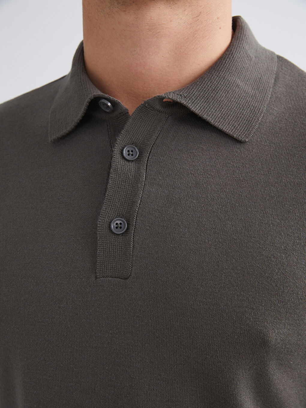 Polo Neck Men's Knitwear Sweater-2