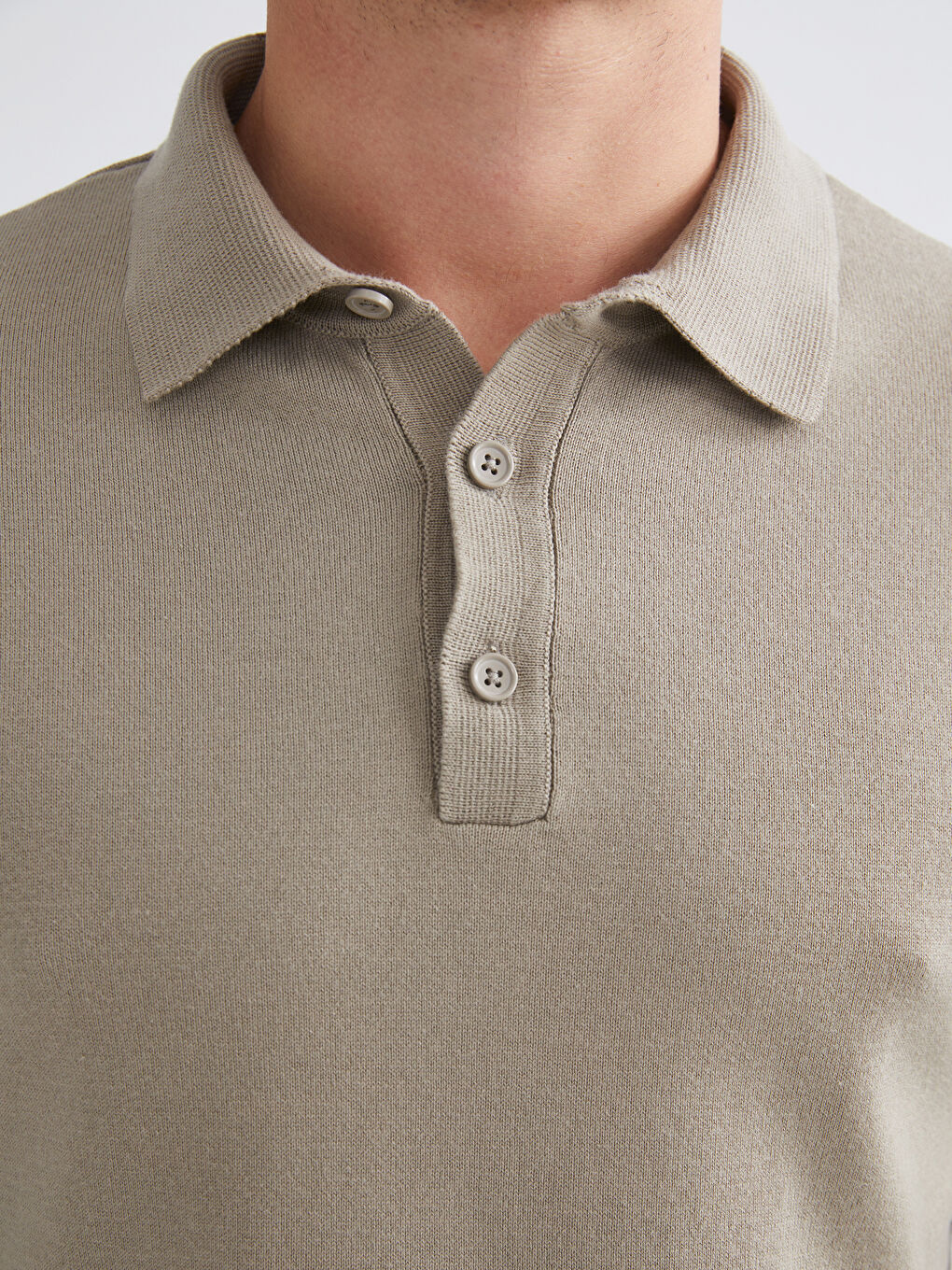 Polo Neck Men's Knitwear Sweater-2