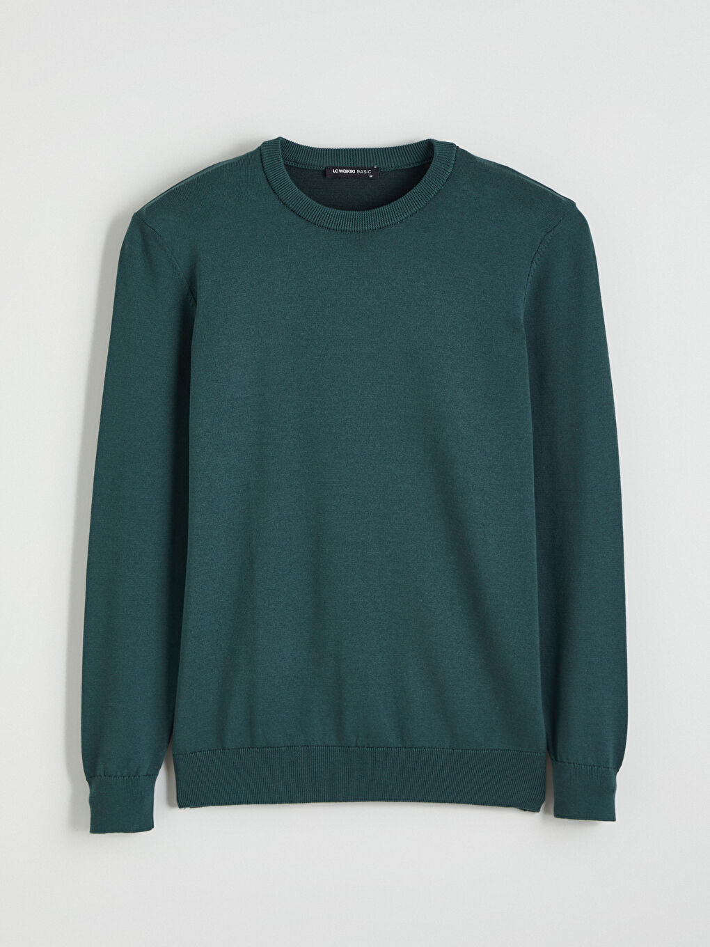 Petrol Bisiklet Yaka Erkek Triko Kazak-4