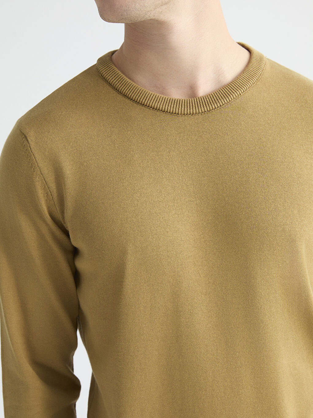 Bisiklet Yaka Erkek Triko Kazak-2