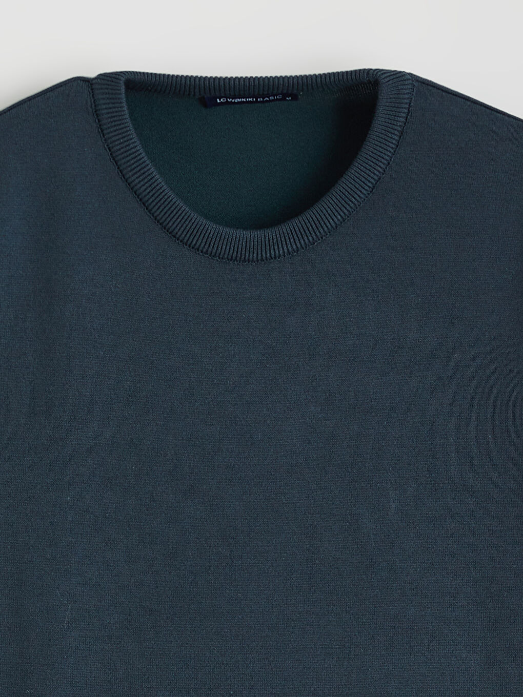 Crew Neck Long Sleeve Men's Tricot Sweater-5