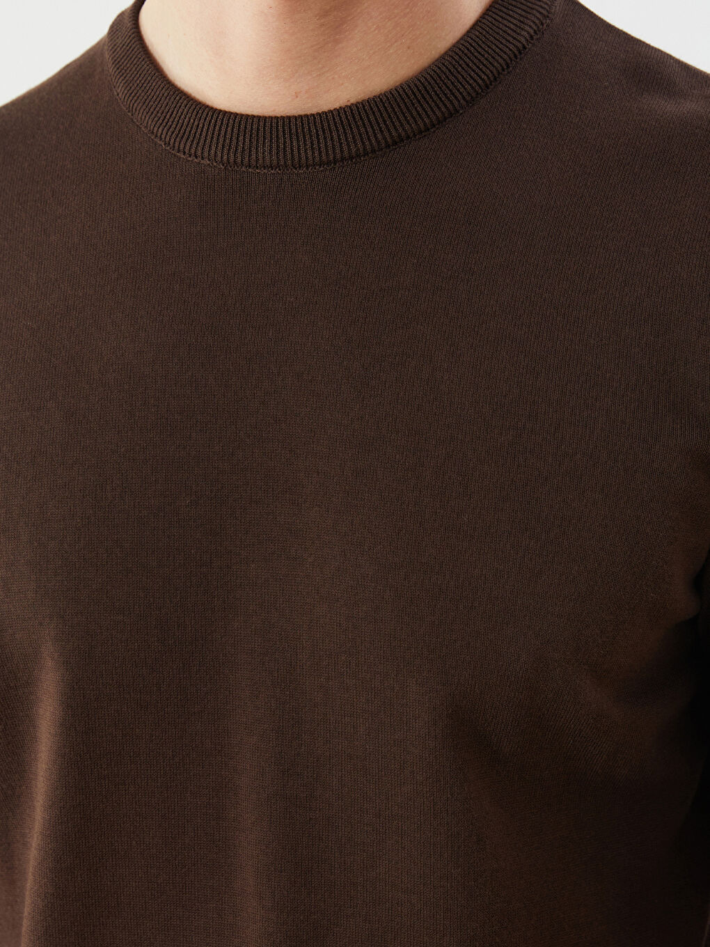 LCWAIKIKI Classic Crew Neck Long Sleeve Men's Tricot Sweater -W52331Z8-R39