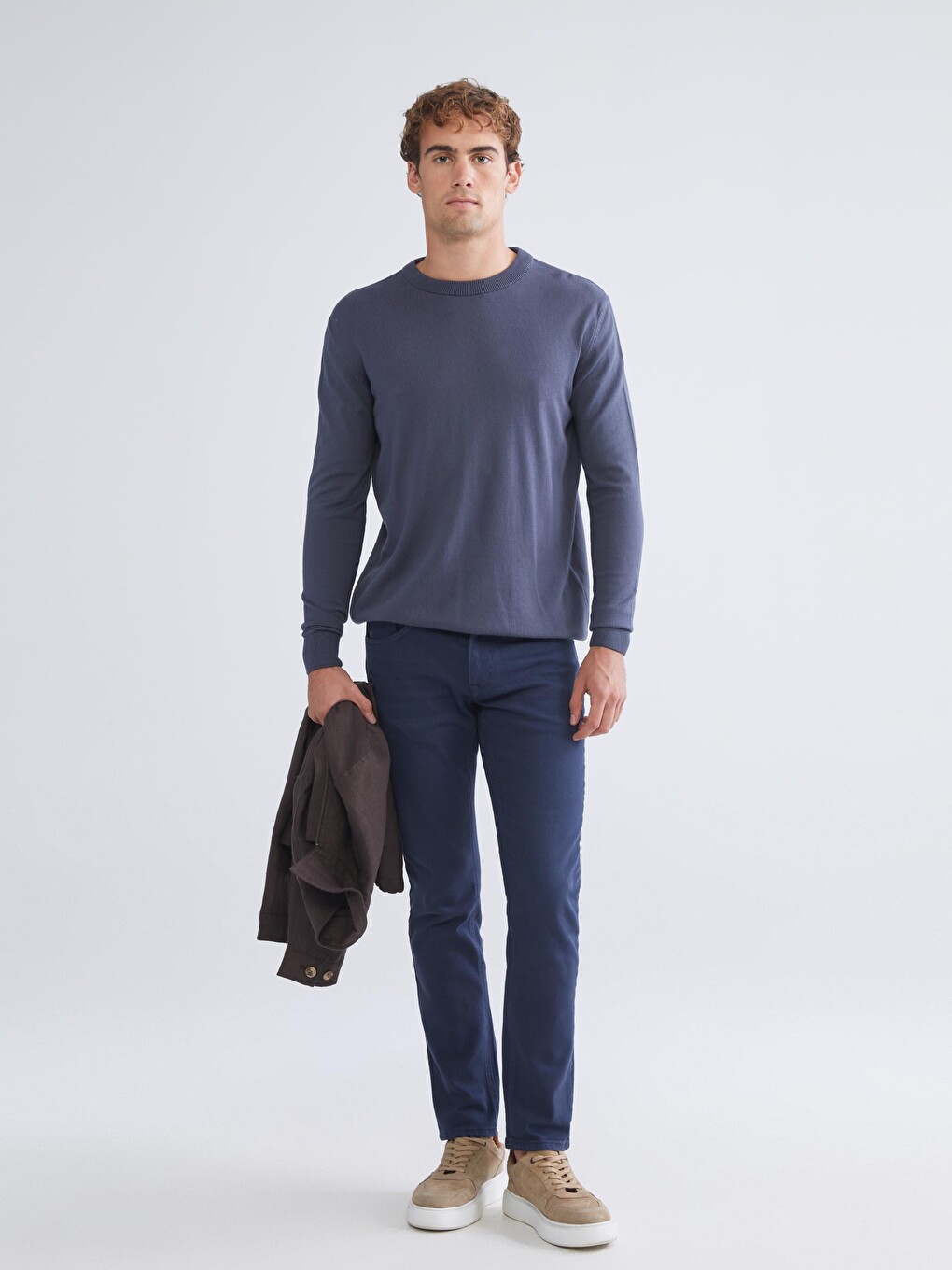 Crew Neck Men's Knitwear Sweater-1
