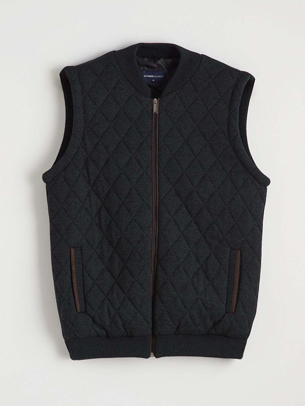 Yeşil Standart Kalıp Kolej Yaka Erkek Yelek