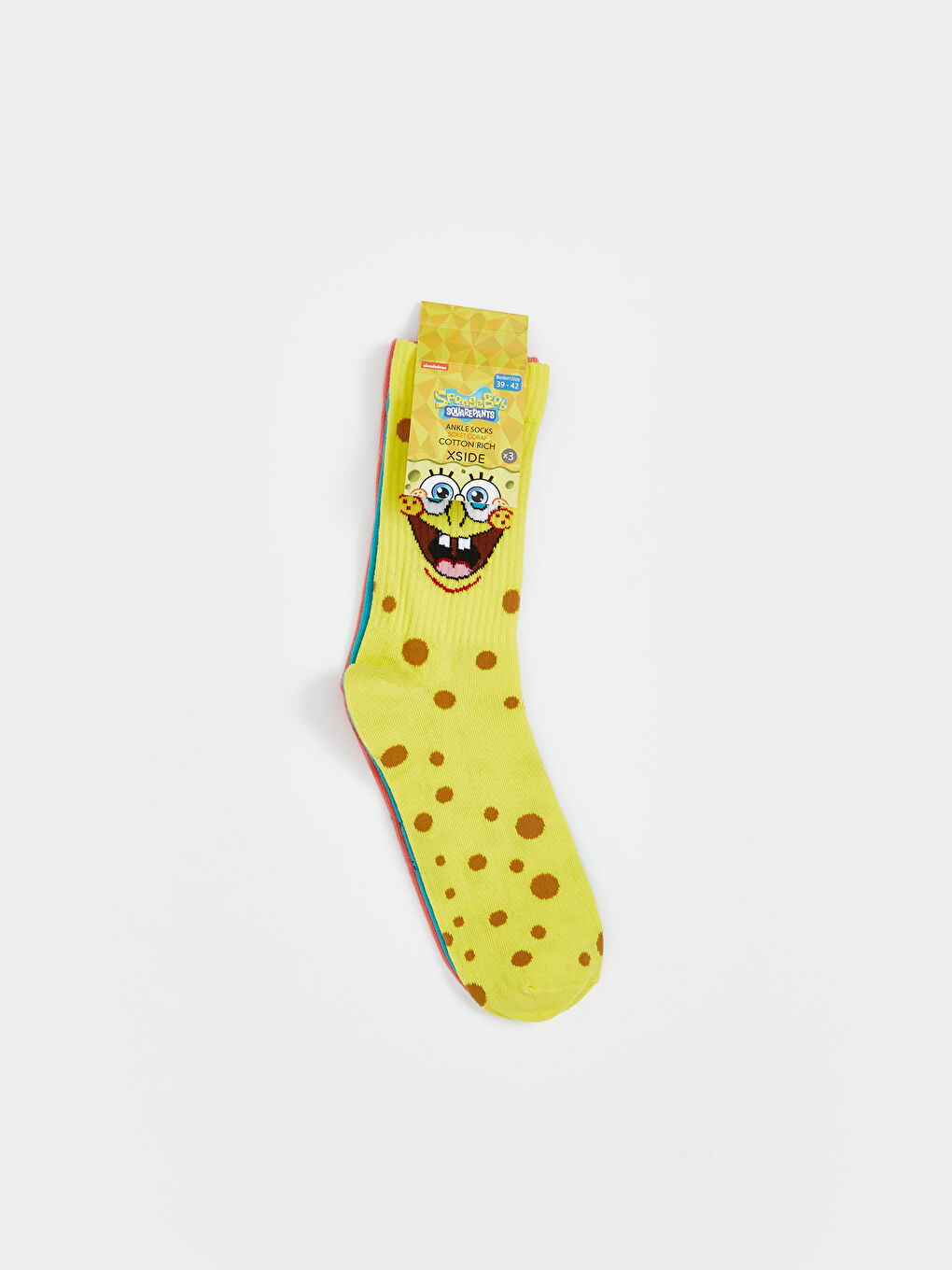 SpongeBob Printed Men's Ankle Socks 3-pack-1