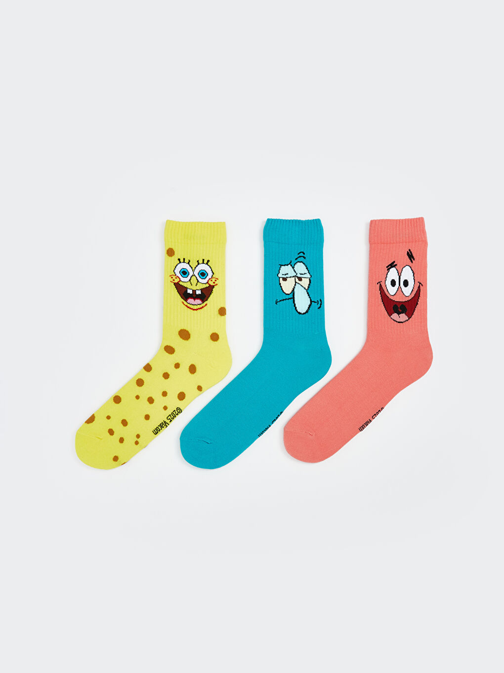 SpongeBob Printed Men's Ankle Socks 3-pack-2