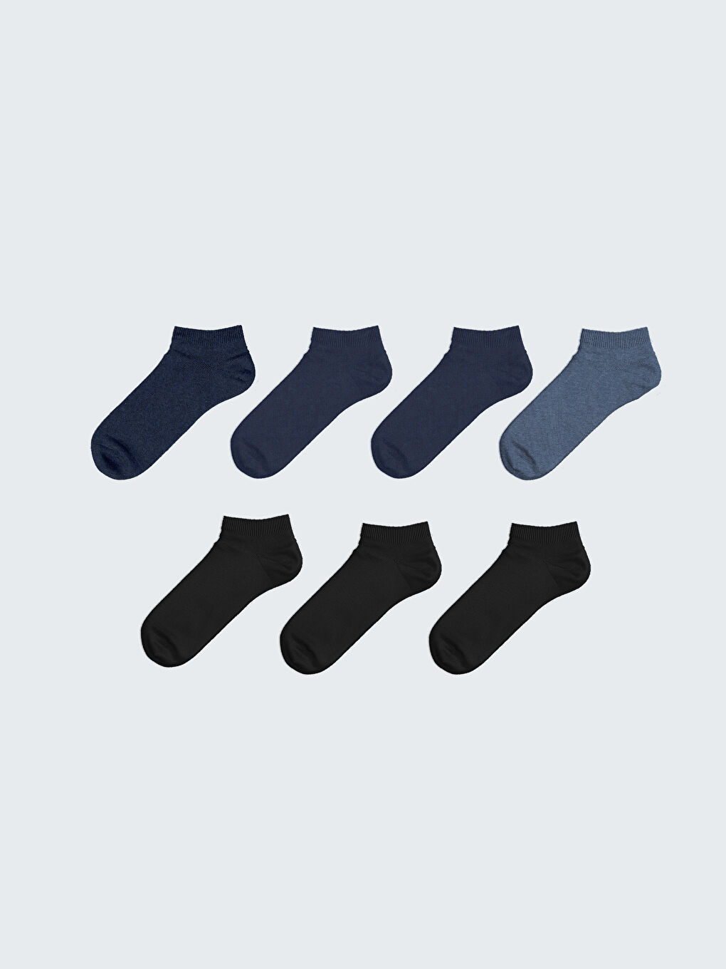 LCW ACCESSORIES Men's Trainer Socks 7 Pack -W52359Z8-CSH