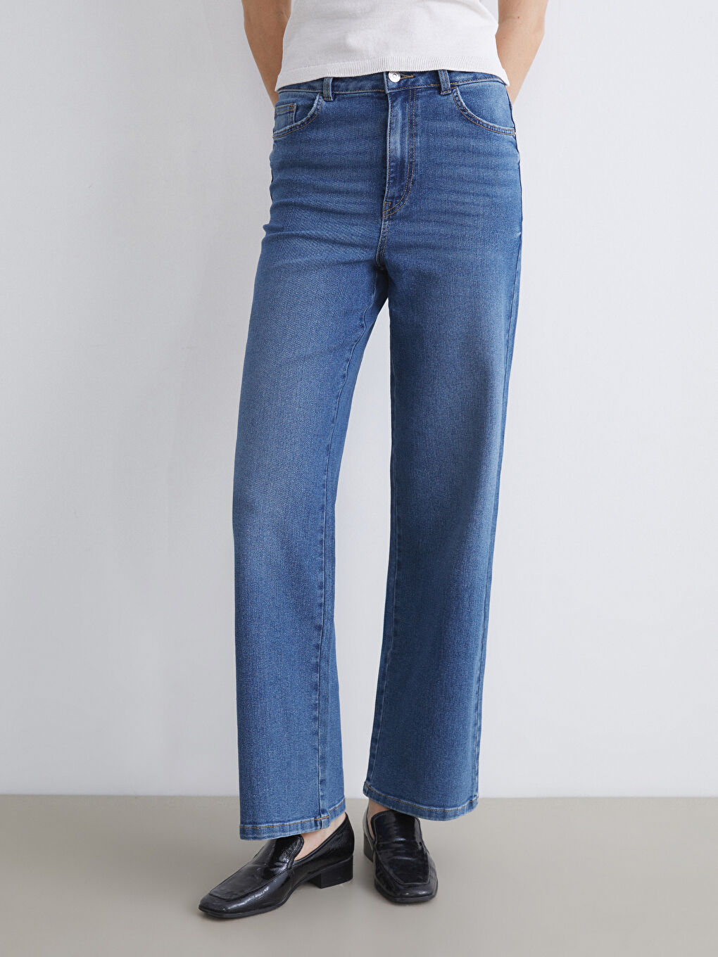 LCWAIKIKI Classic Wideleg Women's Jeans -W52387Z8-H45
